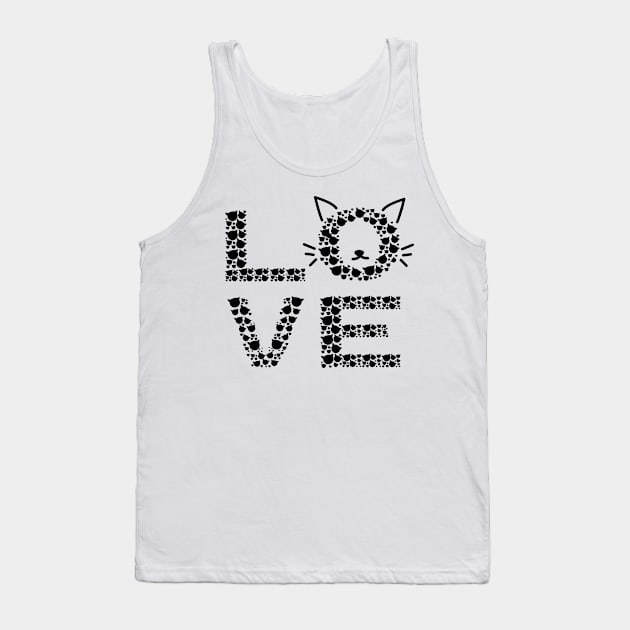 LOVE CAT Tank Top by MoreThanThat